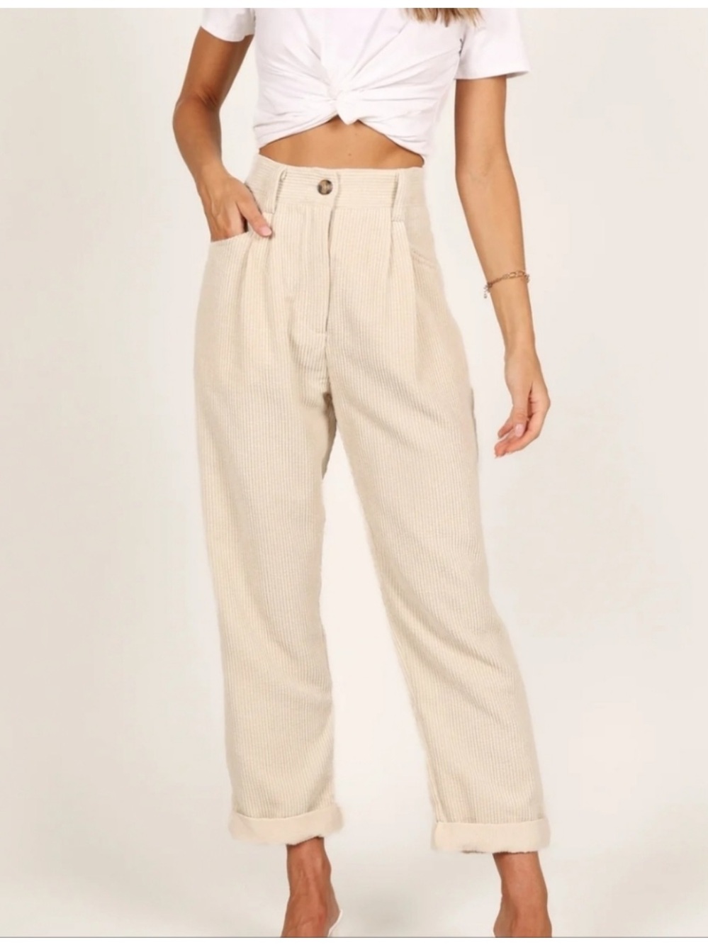 Petal + Pup Talaren Cuffed Corduroy Pants